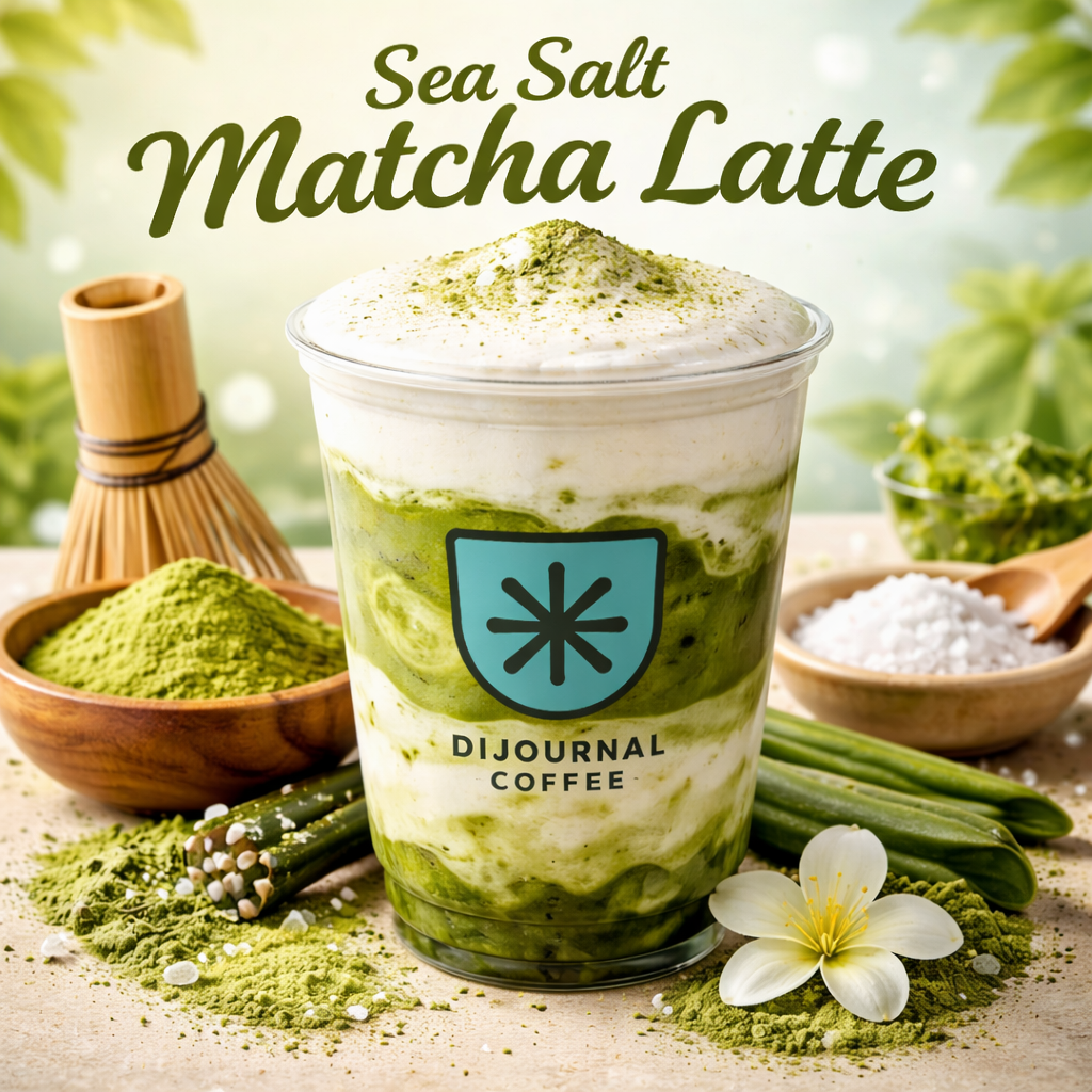 Sea Salt Matcha Latte Djournal Coffee